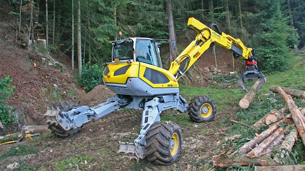 挖掘机伐木机